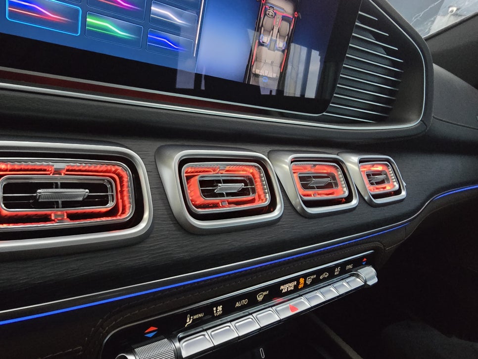 벤츠 gls580 - 송풍구 엠비언트, 4D 부메스터 " 차 탈 맛이 나네요. "