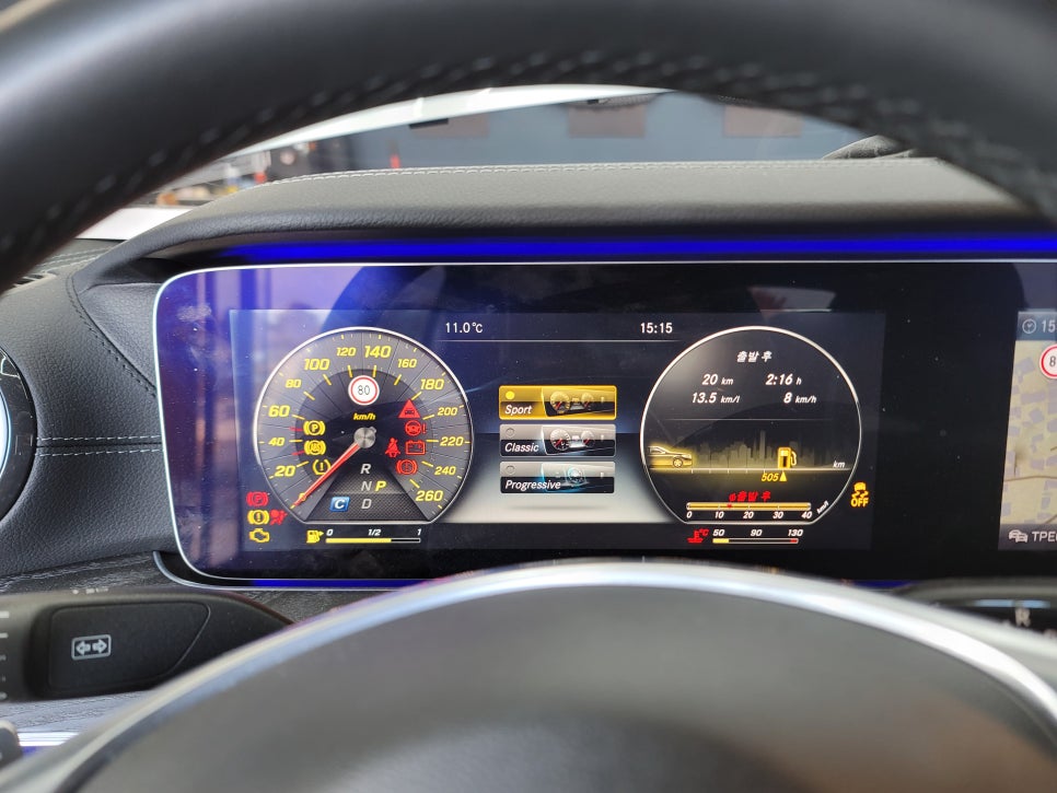 벤츠 E220d 쿠페 - AMG 계기판 프로그래밍 & 멀티컬러 코딩