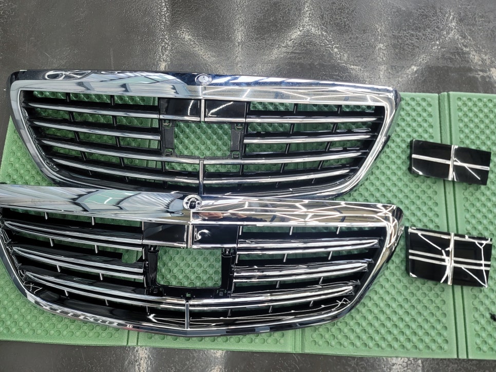 벤츠 W222 S500 전면 후기형 S65amg 컨버전 - 신형 65amg라이트 & 65amg 그릴 시공