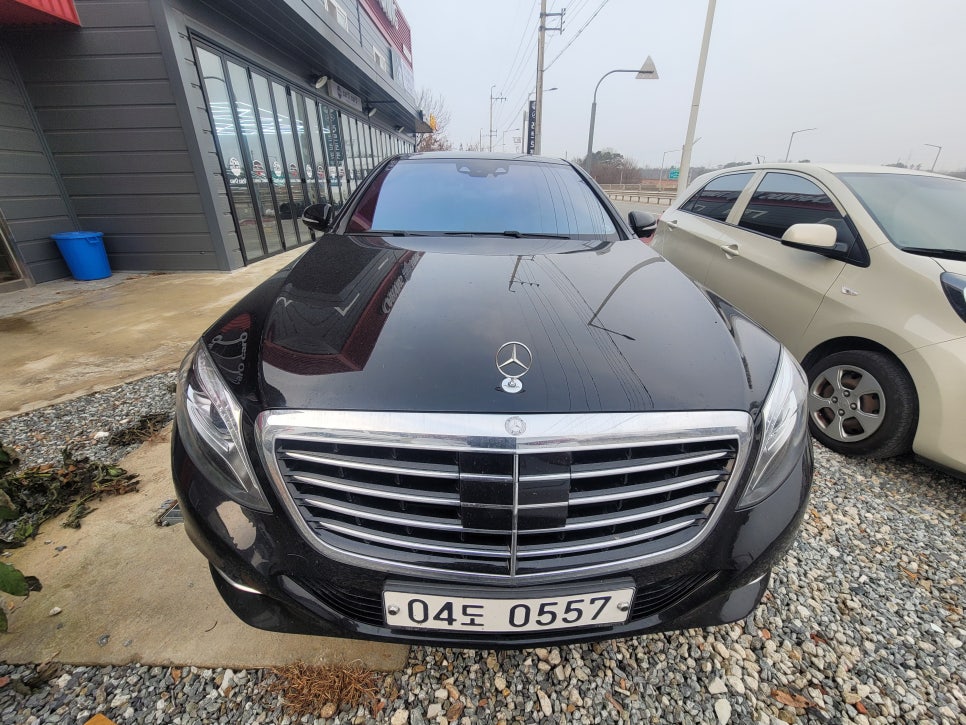 벤츠 W222 S500 전면 후기형 S65amg 컨버전 - 신형 65amg라이트 & 65amg 그릴 시공