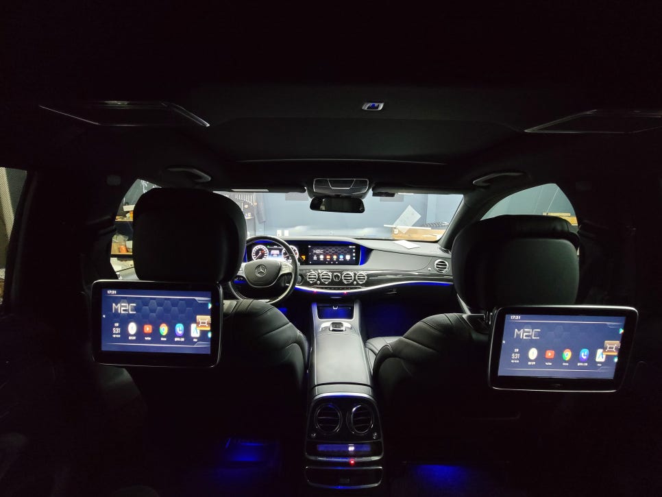 벤츠S500 -M2C-200a 플러스, AUX코딩, 리어모니터 연동
