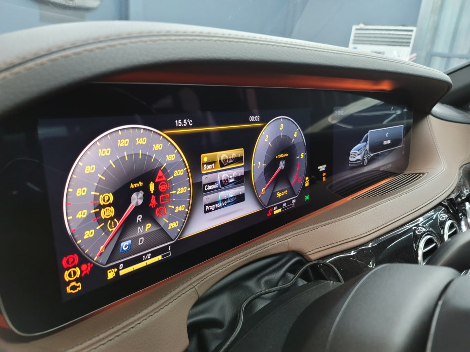벤츠 S400d - AMG 계기판 프로그래밍 & 생활코딩