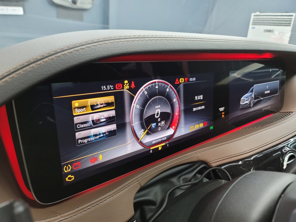 벤츠 S400d - AMG 계기판 프로그래밍 & 생활코딩