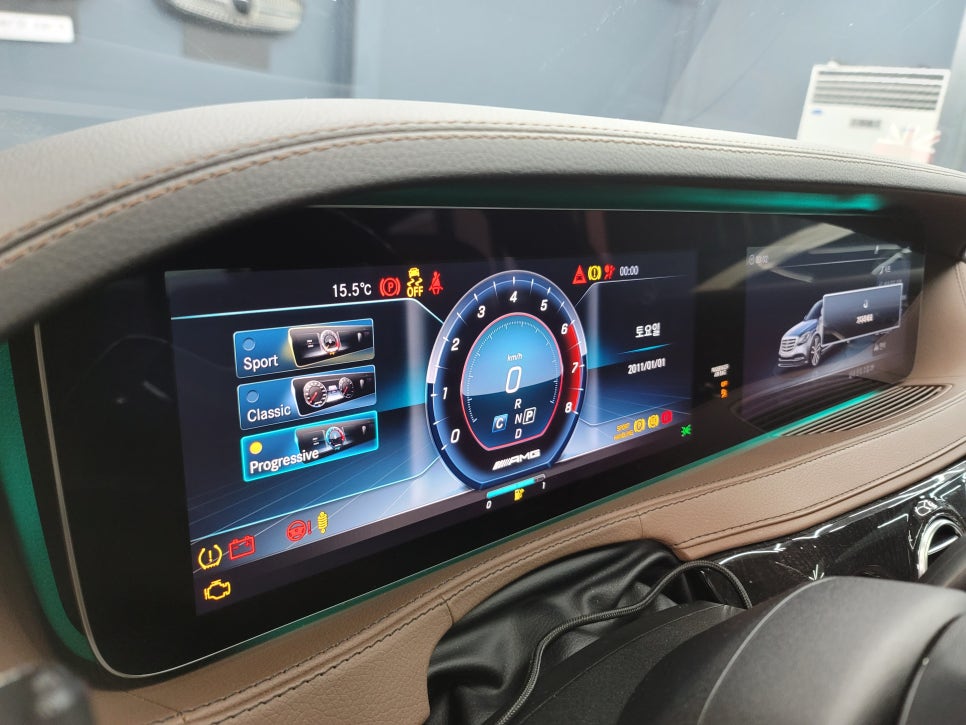 벤츠 S400d - AMG 계기판 프로그래밍 & 생활코딩