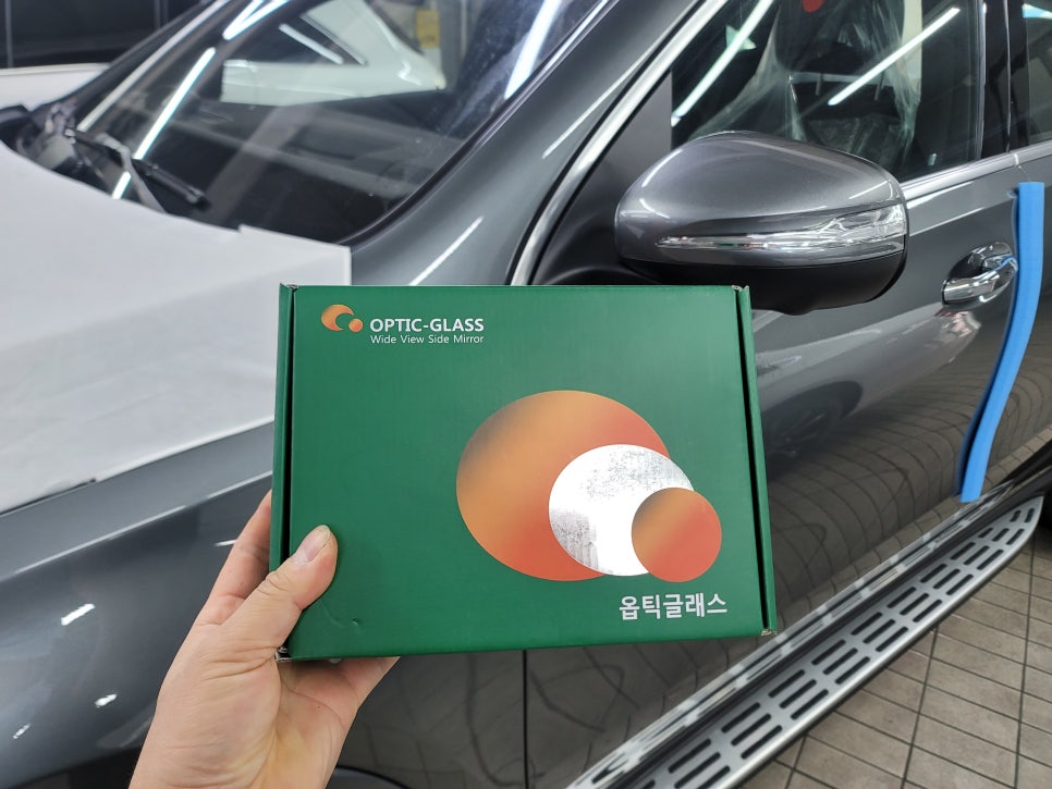 벤츠 GLE400d - 세로그릴 & 광각미러 시공 ( 전주사업소 출장 )