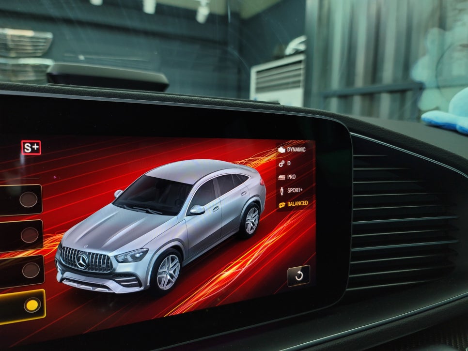 벤츠GLE53amg - 어질리티 배기버튼 활성화