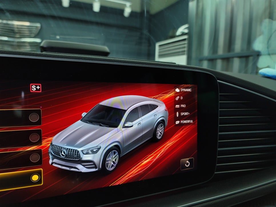 벤츠GLE53amg - 어질리티 배기버튼 활성화