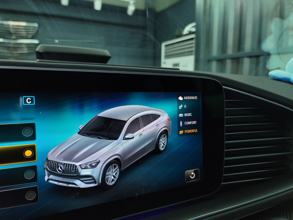 벤츠GLE53amg - 어질리티 배기버튼 활성화