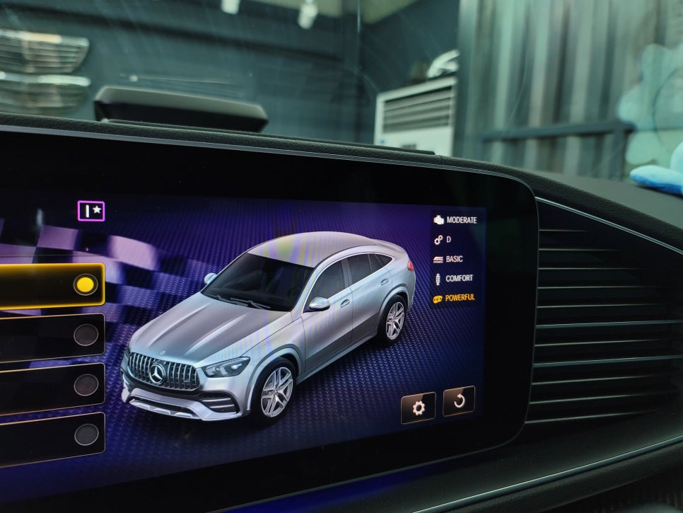 벤츠GLE53amg - 어질리티 배기버튼 활성화