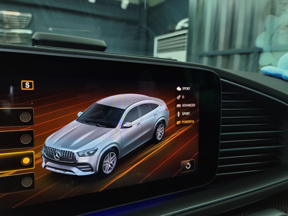 벤츠GLE53amg - 어질리티 배기버튼 활성화