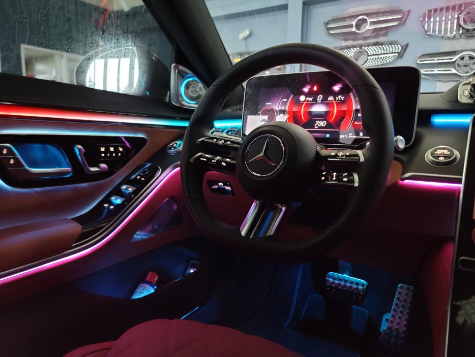 벤츠 S400d - 액티브 엠비언트 & 4D 부메스터 시공
