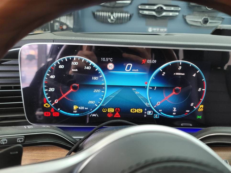 벤츠 CLS400 - 계기판 AMG 프로그래밍