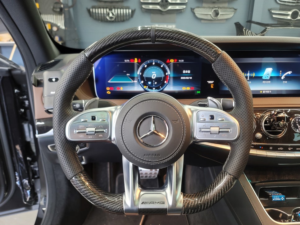 벤츠 S400d - AMG 커스텀 핸들, 아이나비QXD7000, 커넥티드프로, 에코파워팩 S16