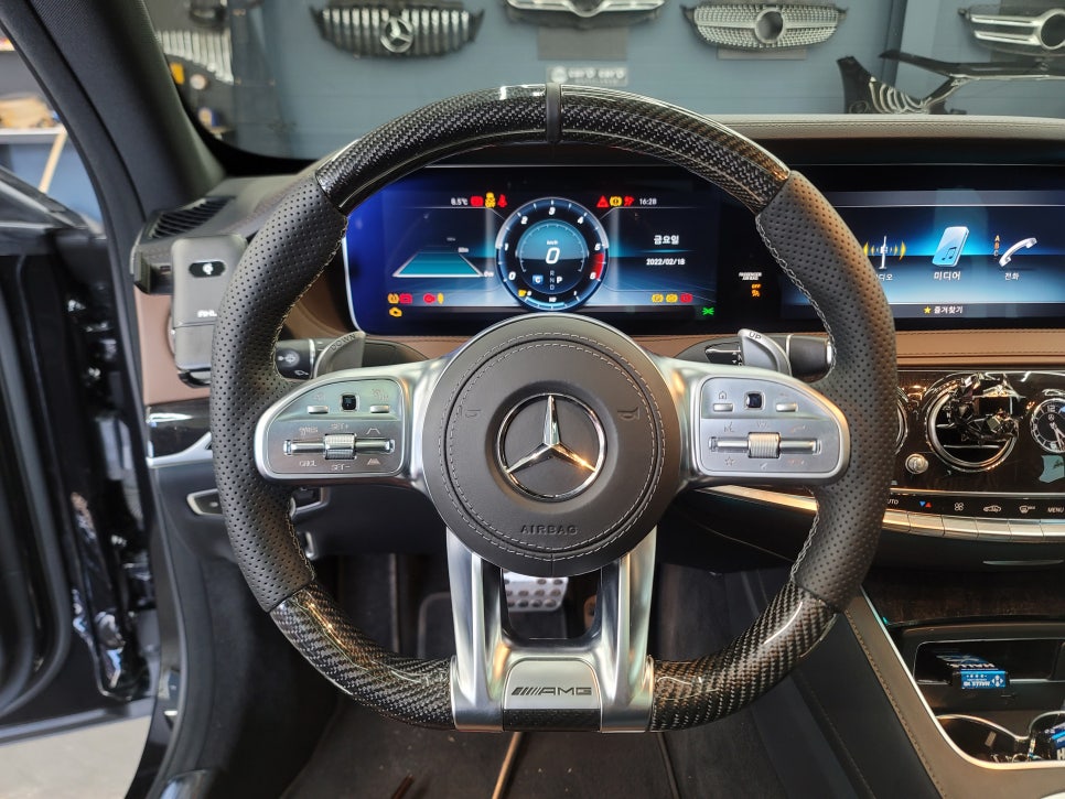 벤츠 S400d - AMG 커스텀 핸들, 아이나비QXD7000, 커넥티드프로, 에코파워팩 S16