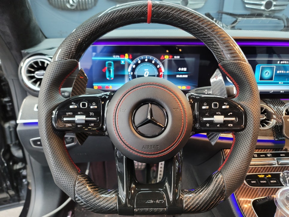 벤츠E450쿠페 - 세로그릴 53amg 디퓨저, Amg커스텀핸들, 카본패들쉬프트