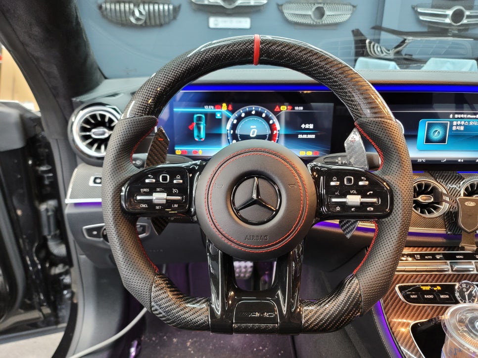 벤츠E450쿠페 - 세로그릴 53amg 디퓨저, Amg커스텀핸들, 카본패들쉬프트