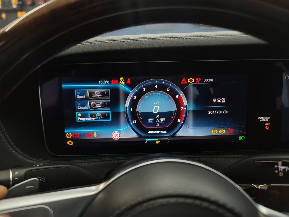 벤츠 S500- 디지털 계기판 AMG 프로그래밍으로 감성마력 충전