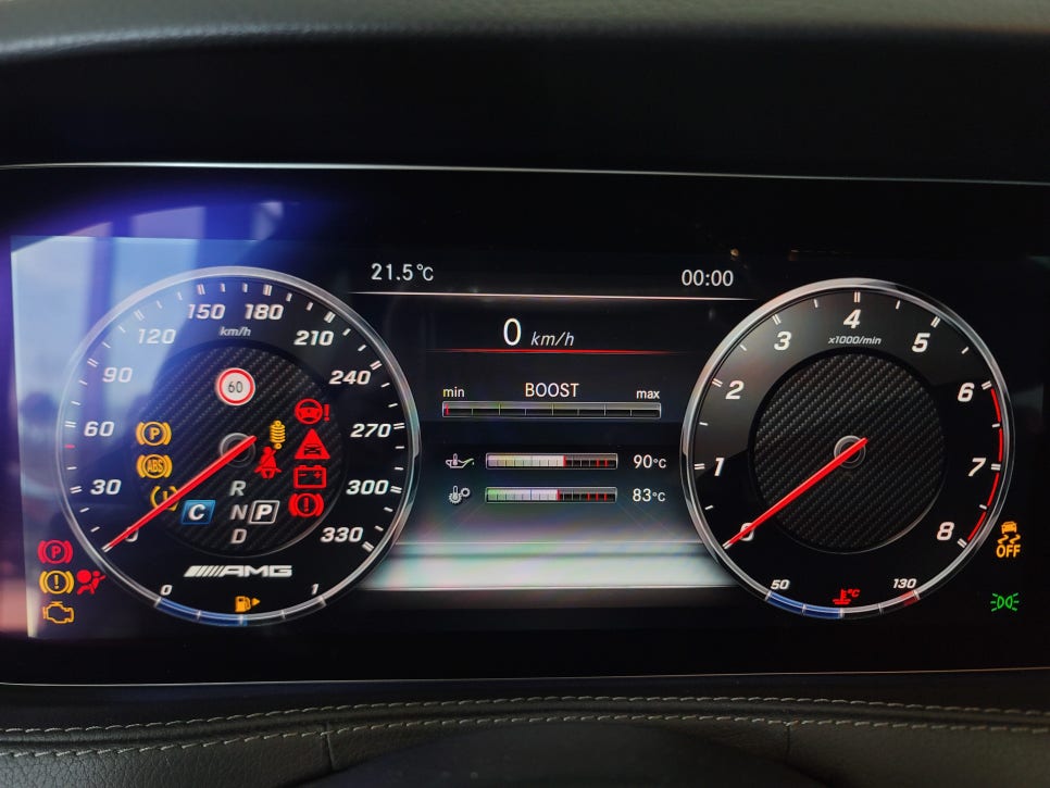 벤츠 S500- 디지털 계기판 AMG 프로그래밍으로 감성마력 충전