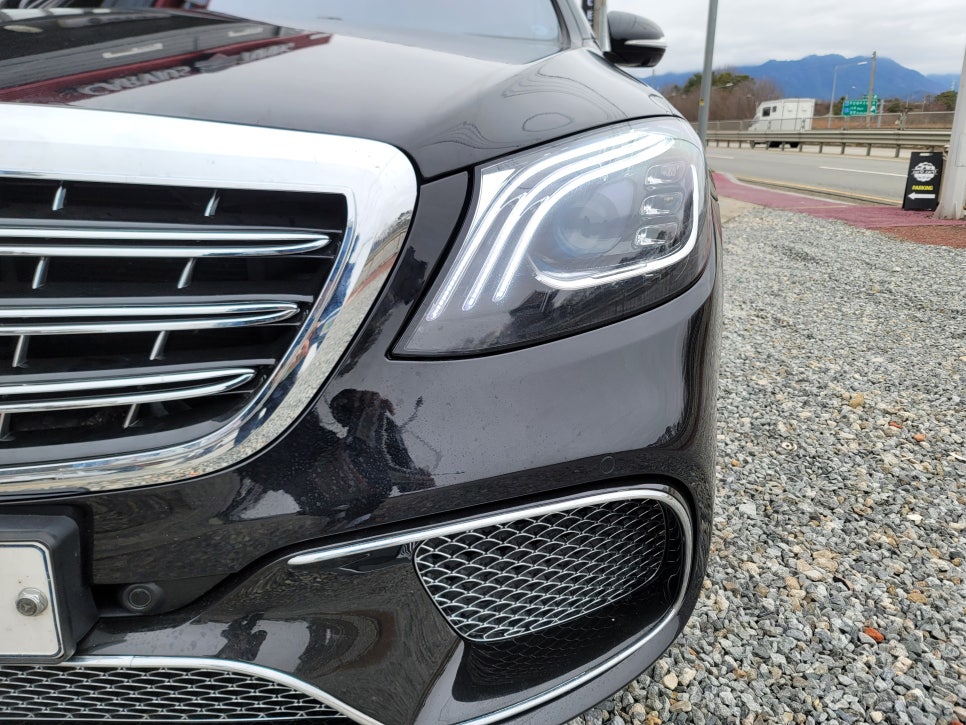 벤츠S350 - 사고로 인한 컨버전 65amg 전면 교체 !!!