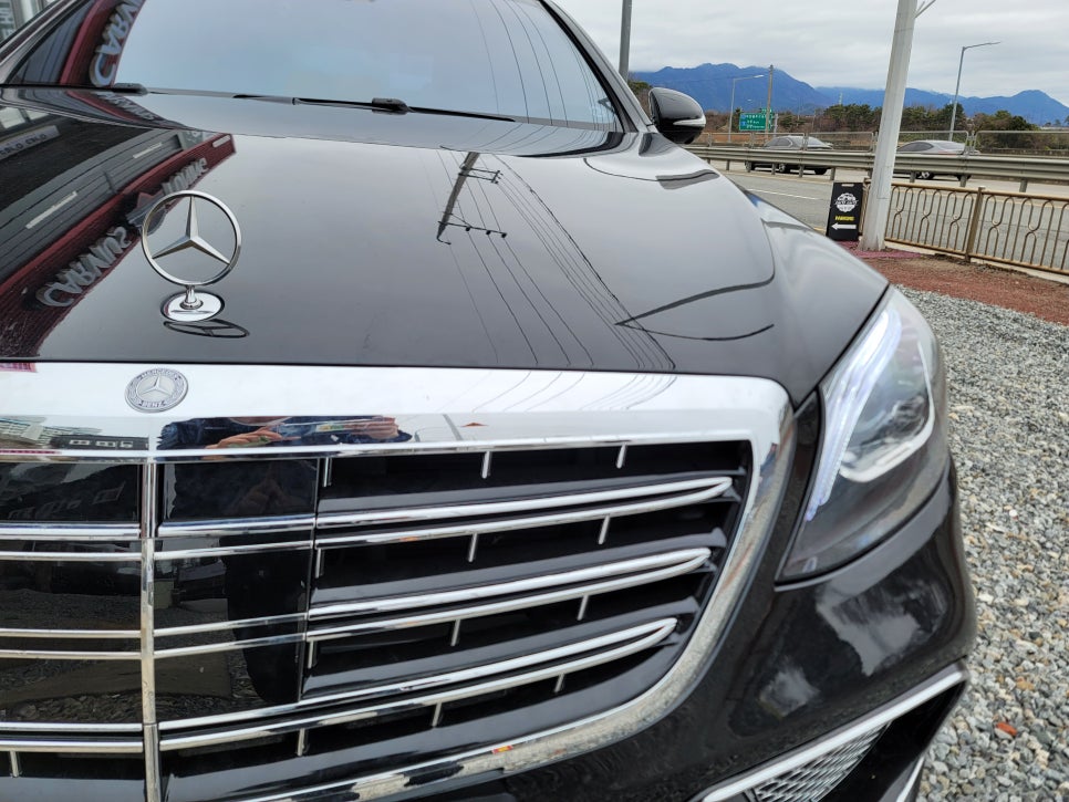 벤츠S350 - 사고로 인한 컨버전 65amg 전면 교체 !!!