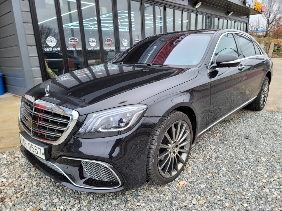 벤츠S350 - 사고로 인한 컨버전 65amg 전면 교체 !!!