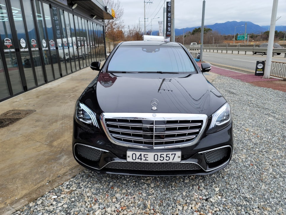벤츠S350 - 사고로 인한 컨버전 65amg 전면 교체 !!!
