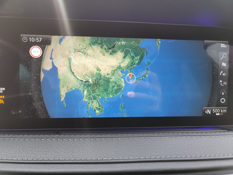 벤츠W222S560 - 직수입차량, 한글화 코딩 및 전방센서 고장 교체