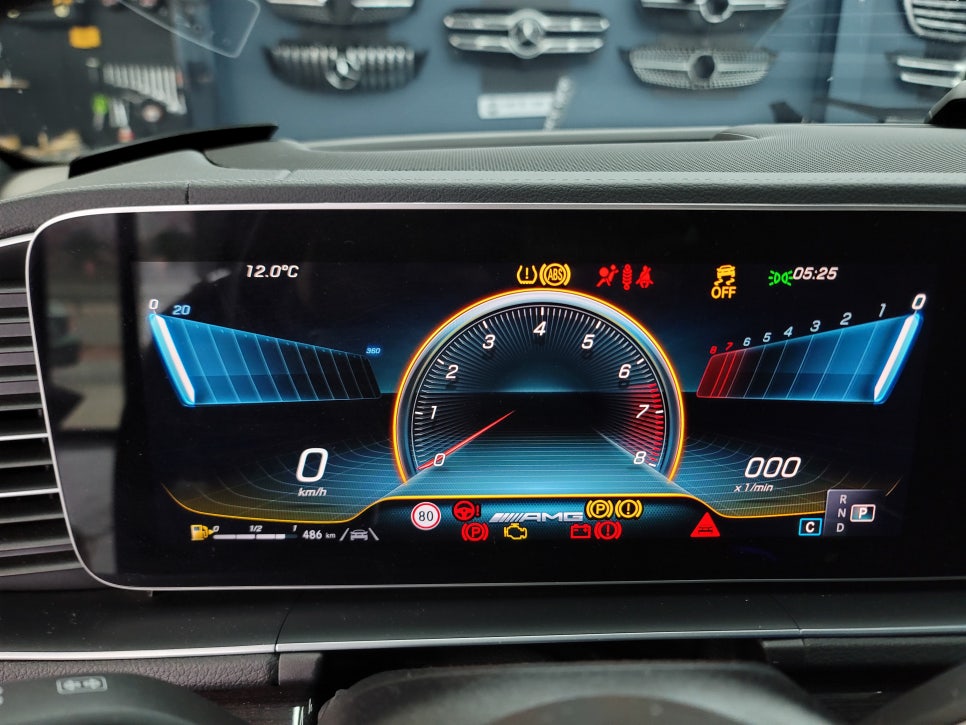 벤츠 GLE450 - 계기판 AMG 프로그래밍 " 카비우스 모듈"