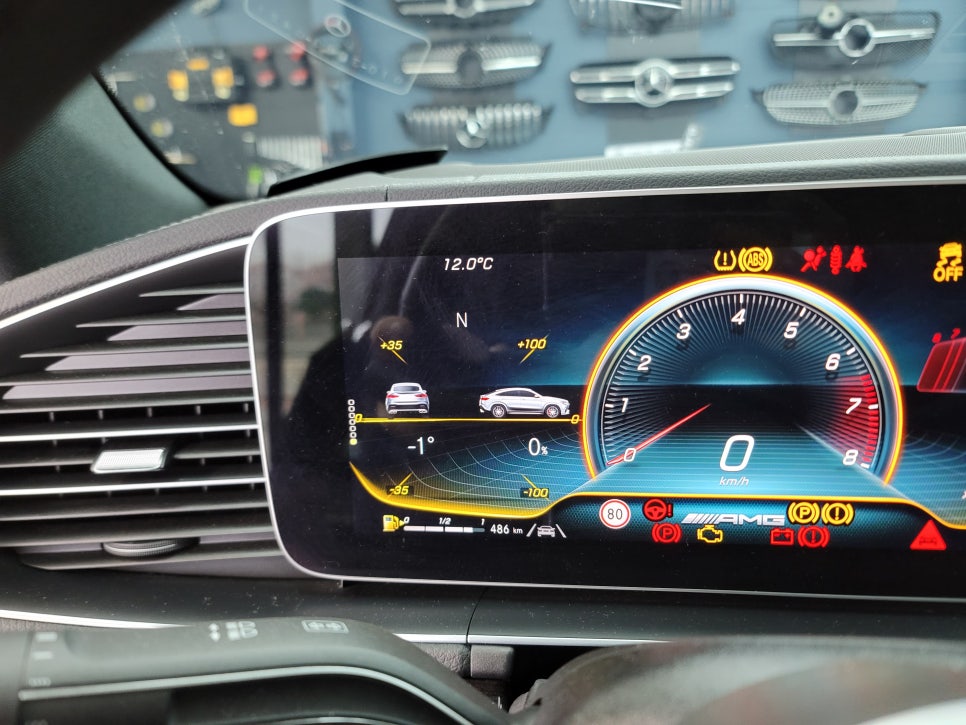 벤츠 GLE450 - 계기판 AMG 프로그래밍 " 카비우스 모듈"
