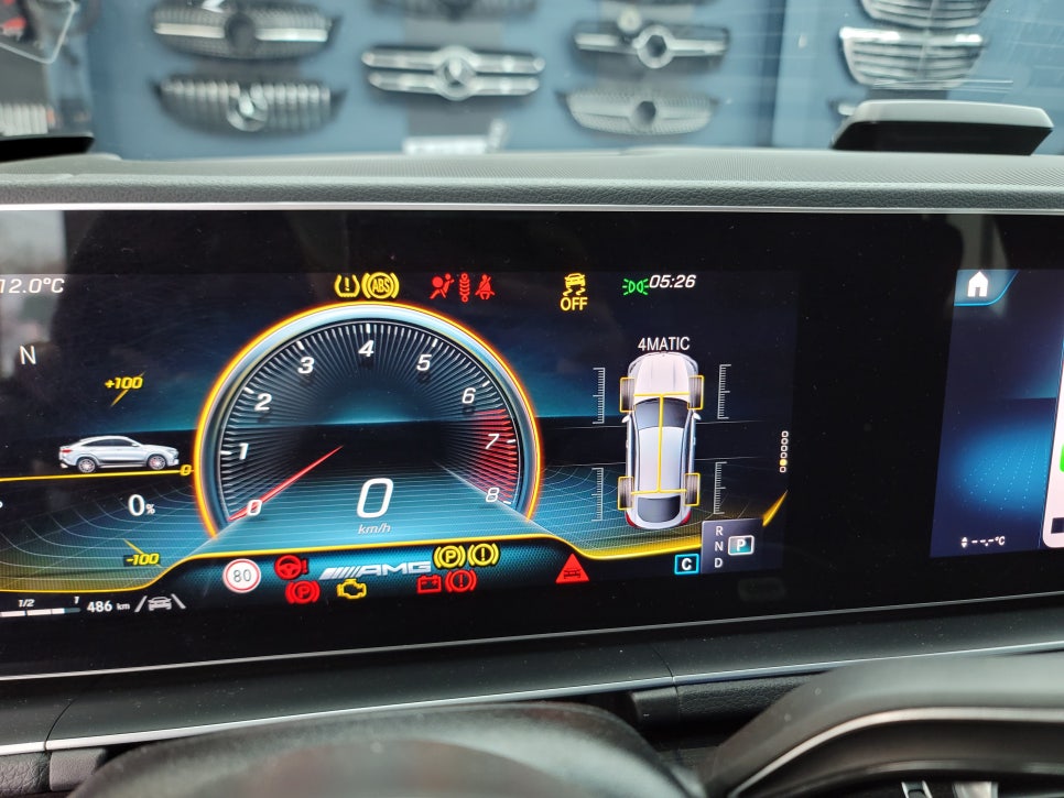 벤츠 GLE450 - 계기판 AMG 프로그래밍 " 카비우스 모듈"