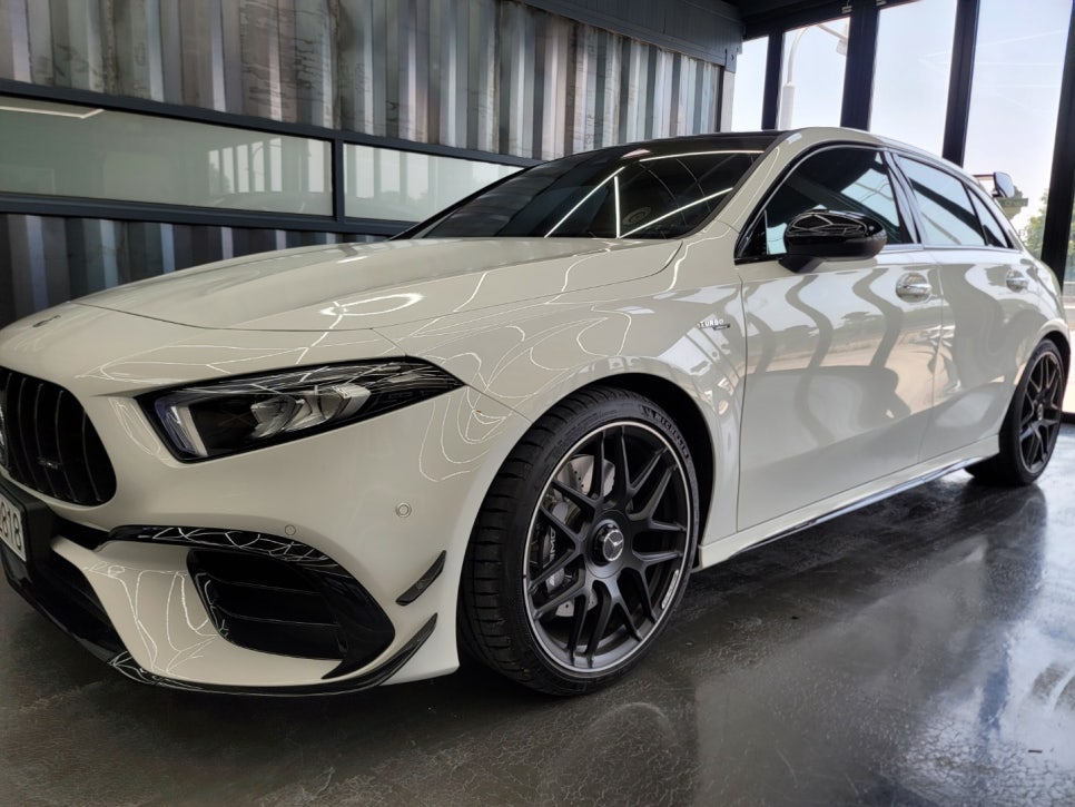 벤츠A45amg - 통풍시트 & 순정 버튼 " 알칸타라도 통풍시트 가능해요~"