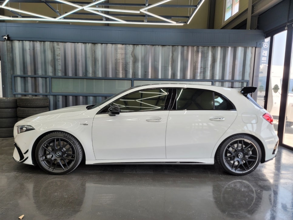 벤츠A45amg - 통풍시트 & 순정 버튼 " 알칸타라도 통풍시트 가능해요~"