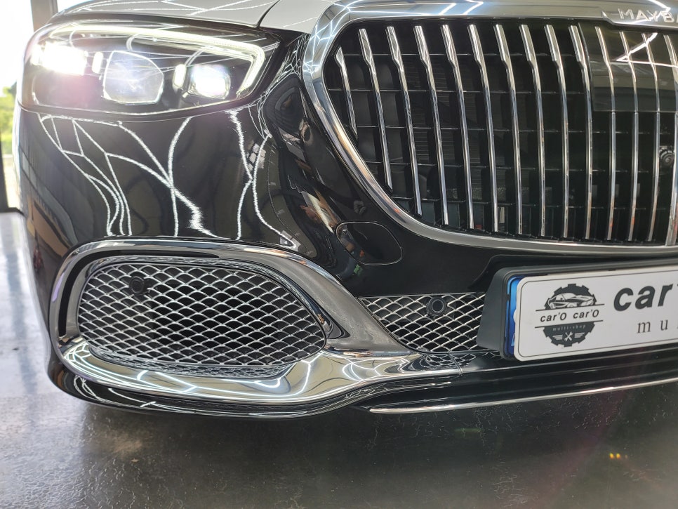 광주벤츠레트로핏 - w223 s580 마이바흐 -> s680 하단 크롬몰딩