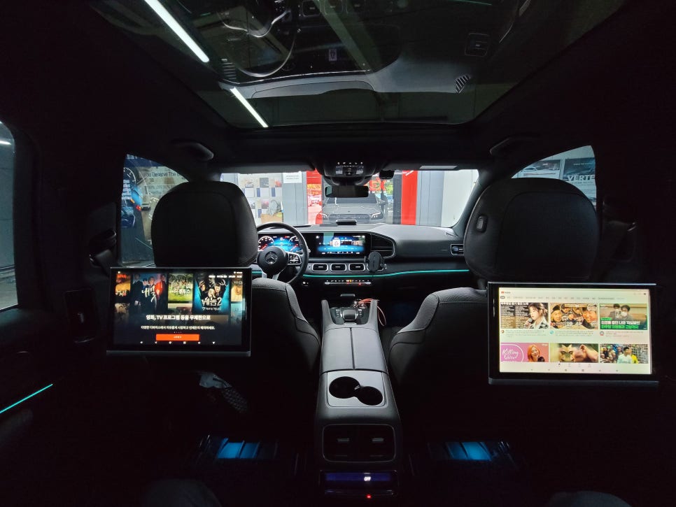 벤츠GLS400d - 전주사업소출장 , 리어모니터 노바Z9