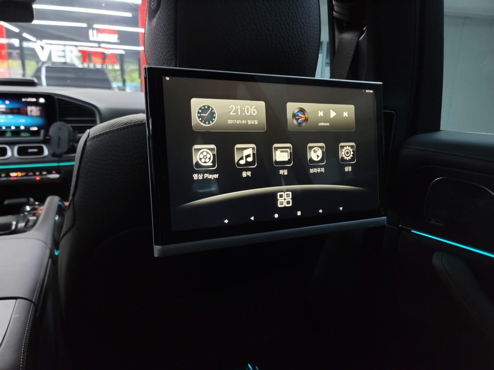 벤츠GLS400d - 전주사업소출장 , 리어모니터 노바Z9