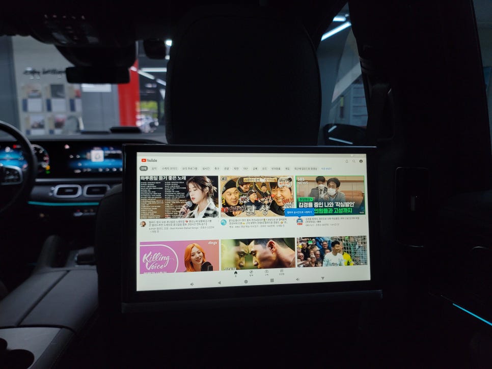 벤츠GLS400d - 전주사업소출장 , 리어모니터 노바Z9