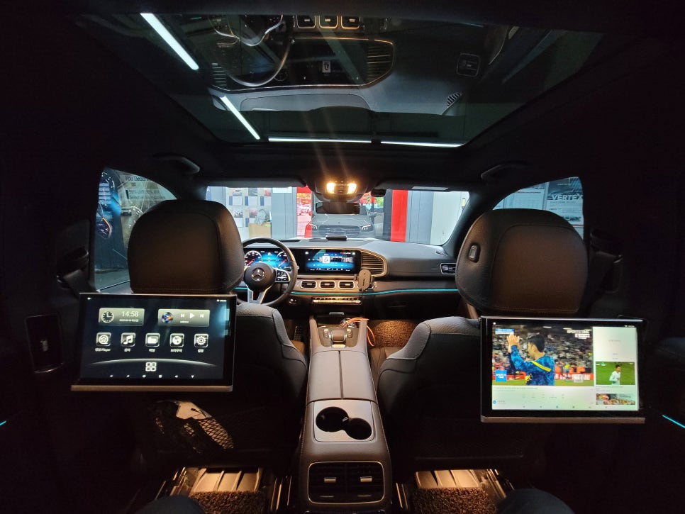 벤츠GLS400d - 전주사업소출장 , 리어모니터 노바Z9