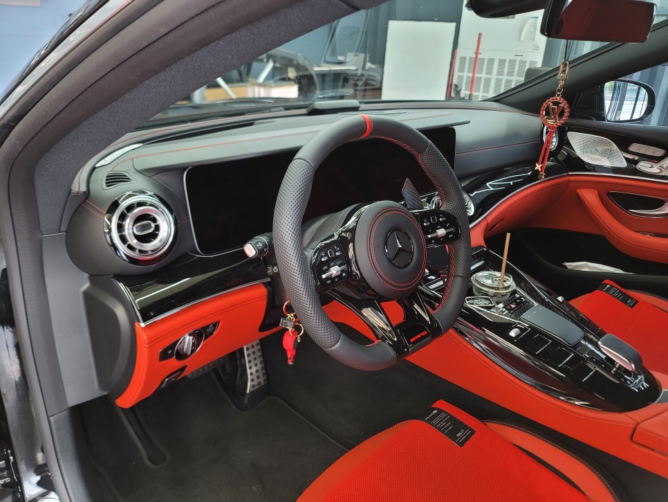 벤츠GT 43amg - 어질리티 셀렉트, 계기판 상단 엠비언트, 리어송풍구엠비언트