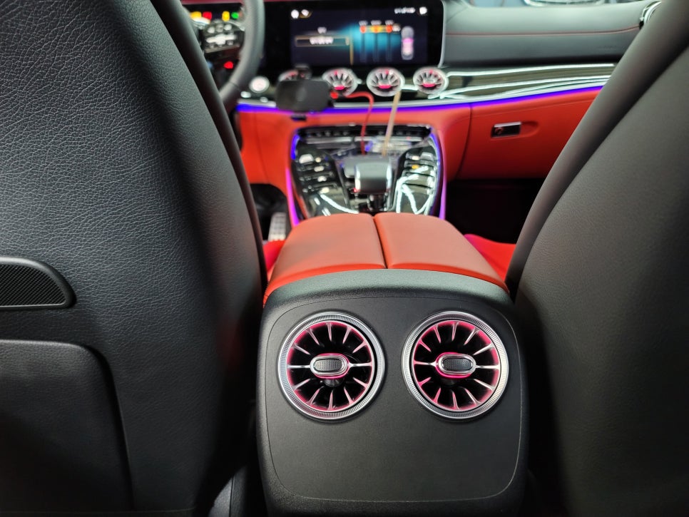 벤츠GT 43amg - 어질리티 셀렉트, 계기판 상단 엠비언트, 리어송풍구엠비언트