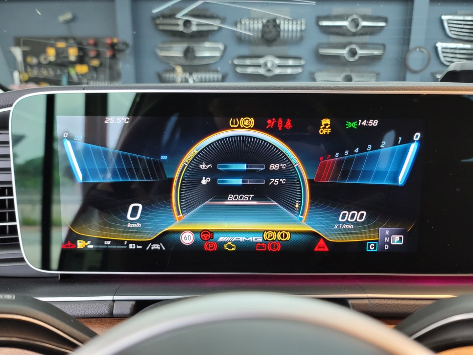 벤츠GLE450 - 벤츠 순정 광각미러 & 부메스터 엠비언트 / AMG 프로그래밍 !!!