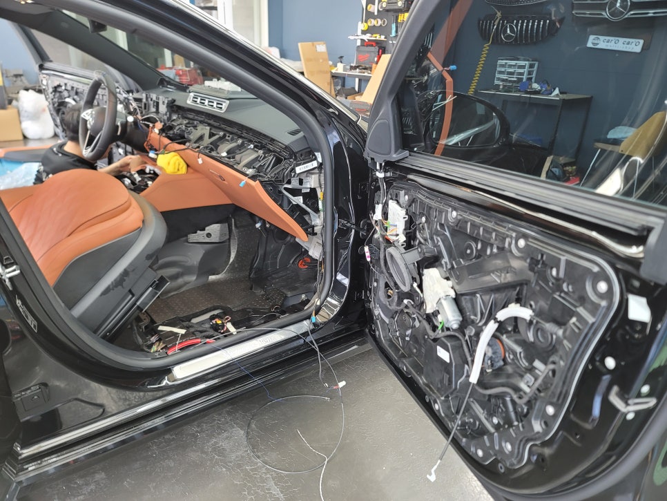 W223 S450 - 벤츠 순정 액티브 엠비언트 "4가지 멀티컬러 확장~~ "