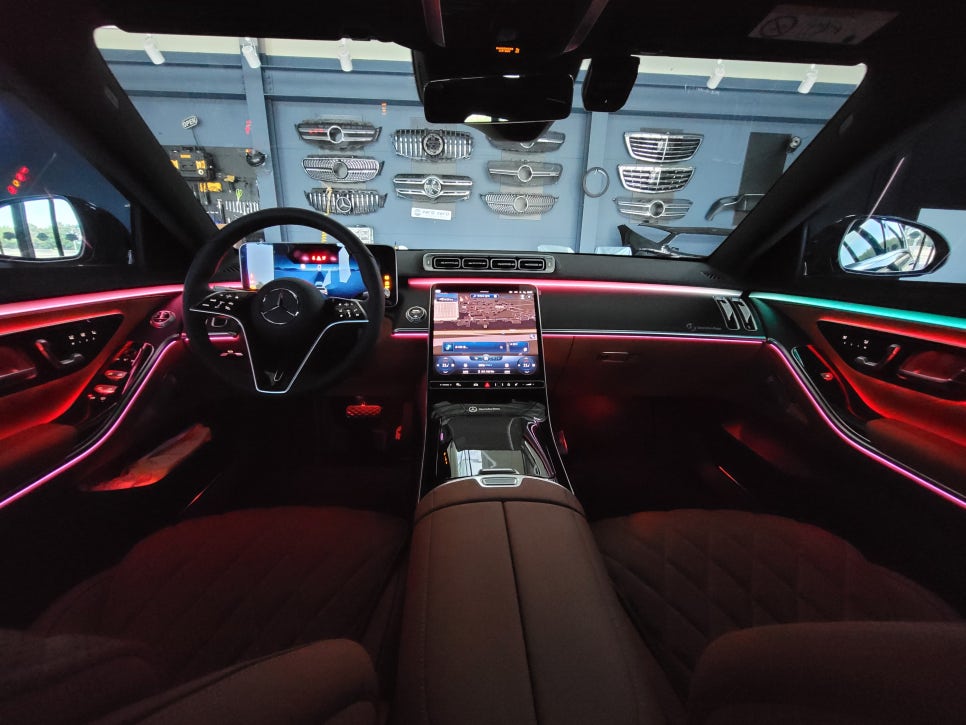 W223 S450 - 벤츠 순정 액티브 엠비언트 "4가지 멀티컬러 확장~~ "