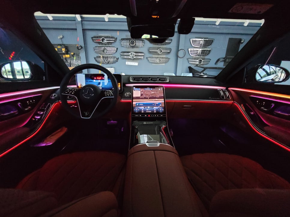 W223 S450 - 벤츠 순정 액티브 엠비언트 "4가지 멀티컬러 확장~~ "