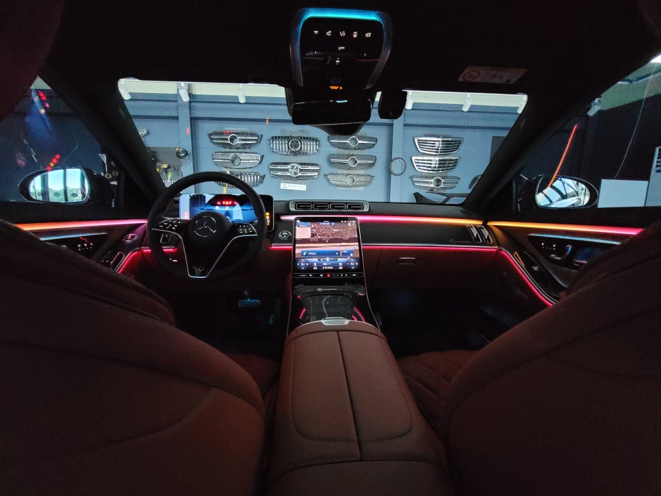 W223 S450 - 벤츠 순정 액티브 엠비언트 "4가지 멀티컬러 확장~~ "