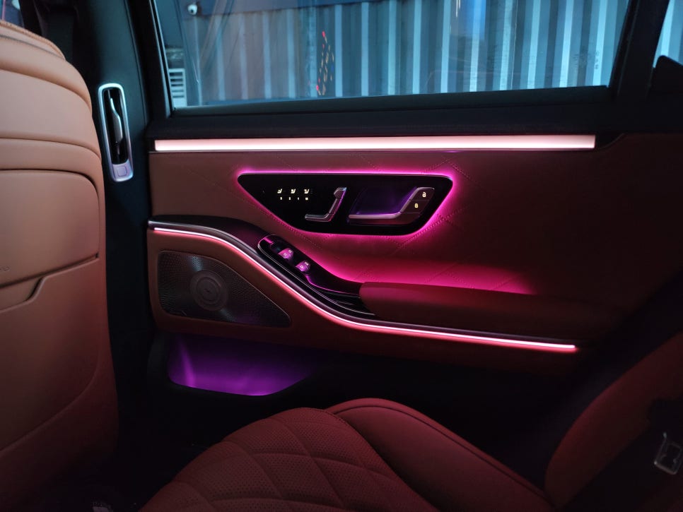 W223 S450 - 벤츠 순정 액티브 엠비언트 "4가지 멀티컬러 확장~~ "