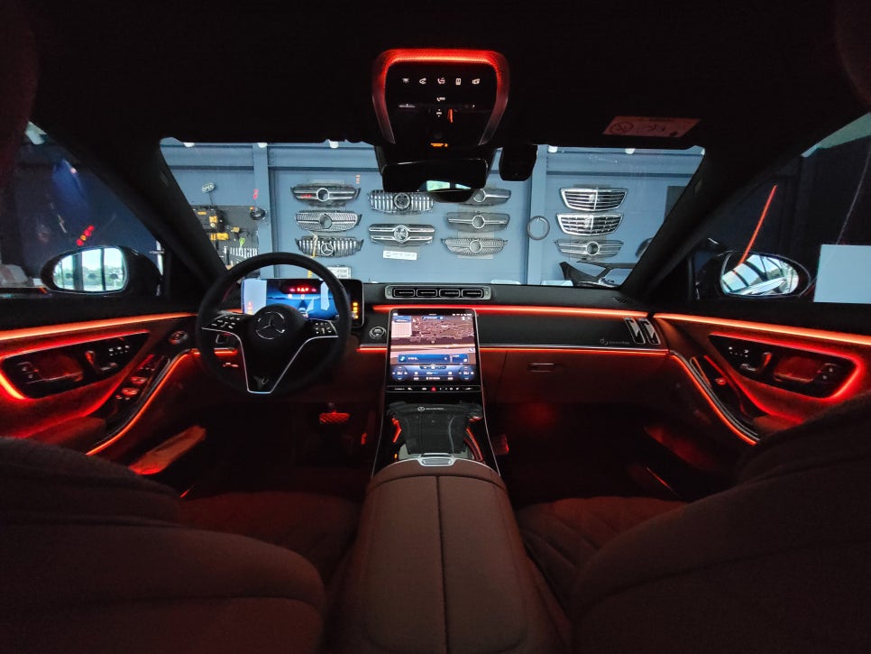 W223 S450 - 벤츠 순정 액티브 엠비언트 "4가지 멀티컬러 확장~~ "