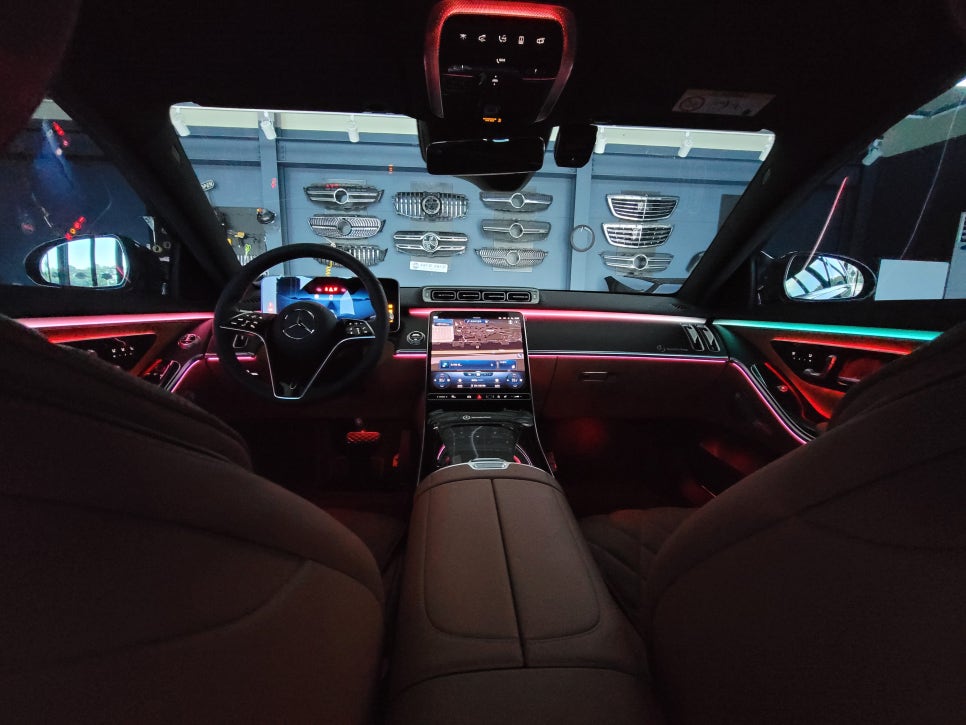 W223 S450 - 벤츠 순정 액티브 엠비언트 "4가지 멀티컬러 확장~~ "