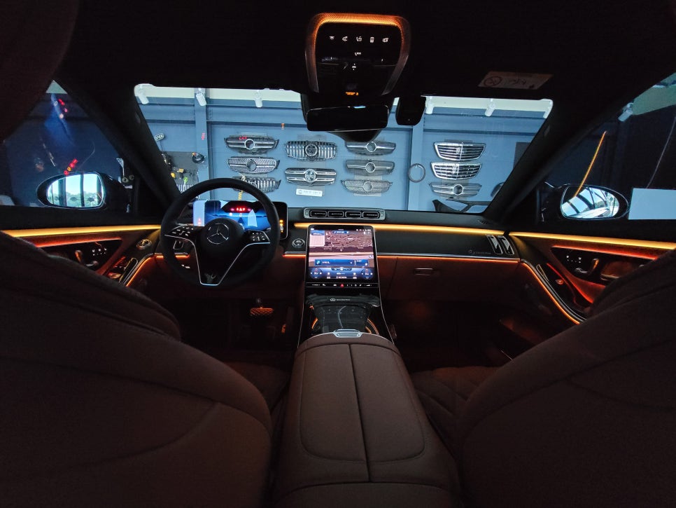 W223 S450 - 벤츠 순정 액티브 엠비언트 "4가지 멀티컬러 확장~~ "