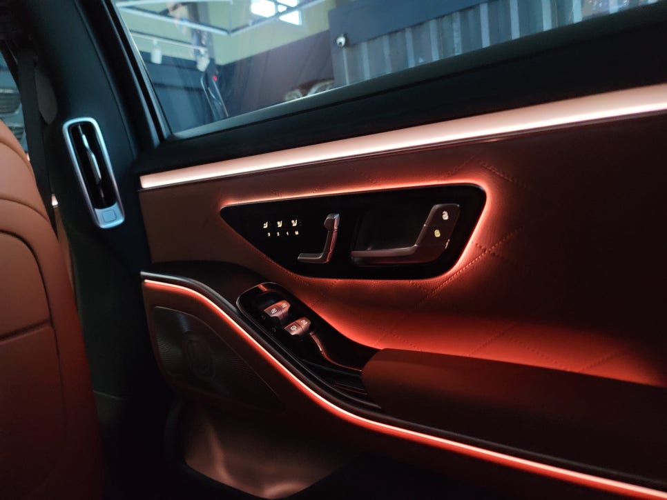 W223 S450 - 벤츠 순정 액티브 엠비언트 "4가지 멀티컬러 확장~~ "