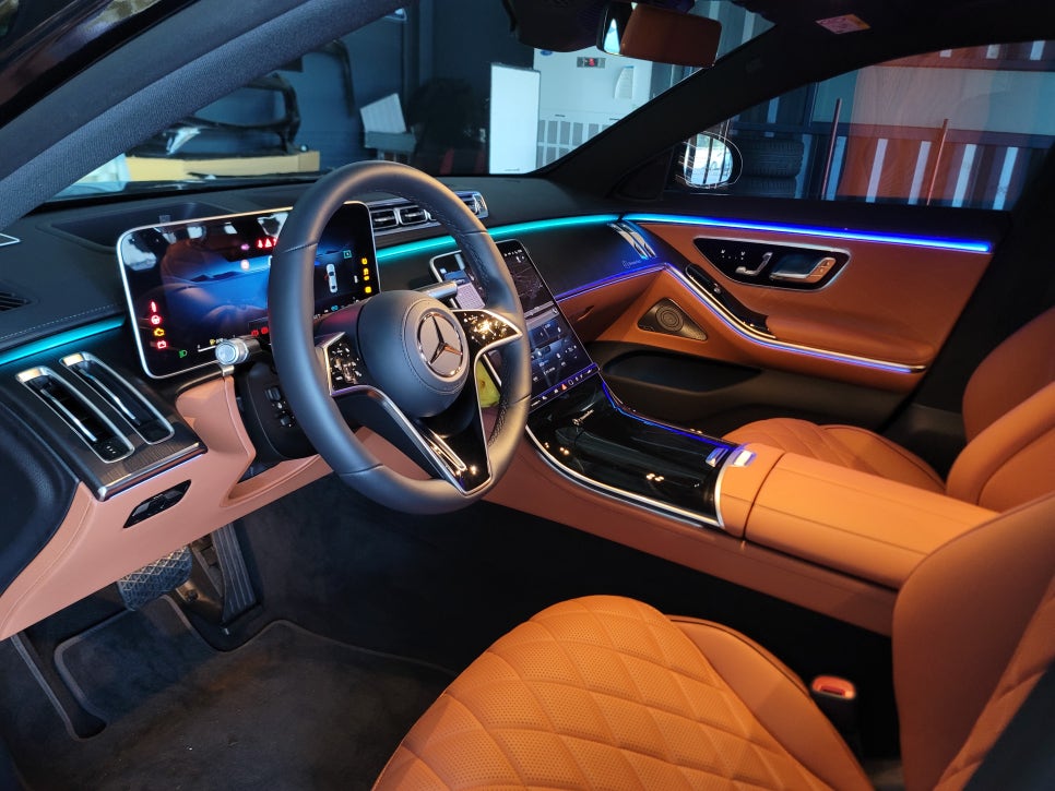 W223 S450 - 벤츠 순정 액티브 엠비언트 "4가지 멀티컬러 확장~~ "